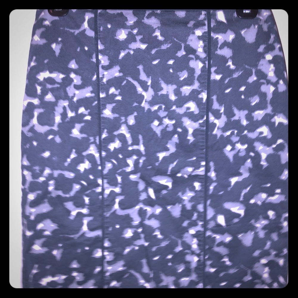 Loft camo-patterned skirt